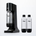 Kit máquina Fillgas preta com 3 garrafas pretas